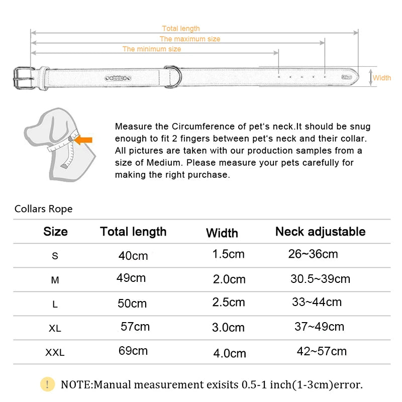 Nylon Dog Collar – Solid Colour Collar Small, Medium & Large Dogs