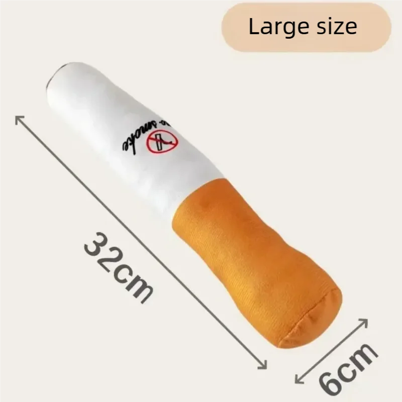 Squeaky Plush Cigarette Dog Toy – Funny Chew Toy Gift