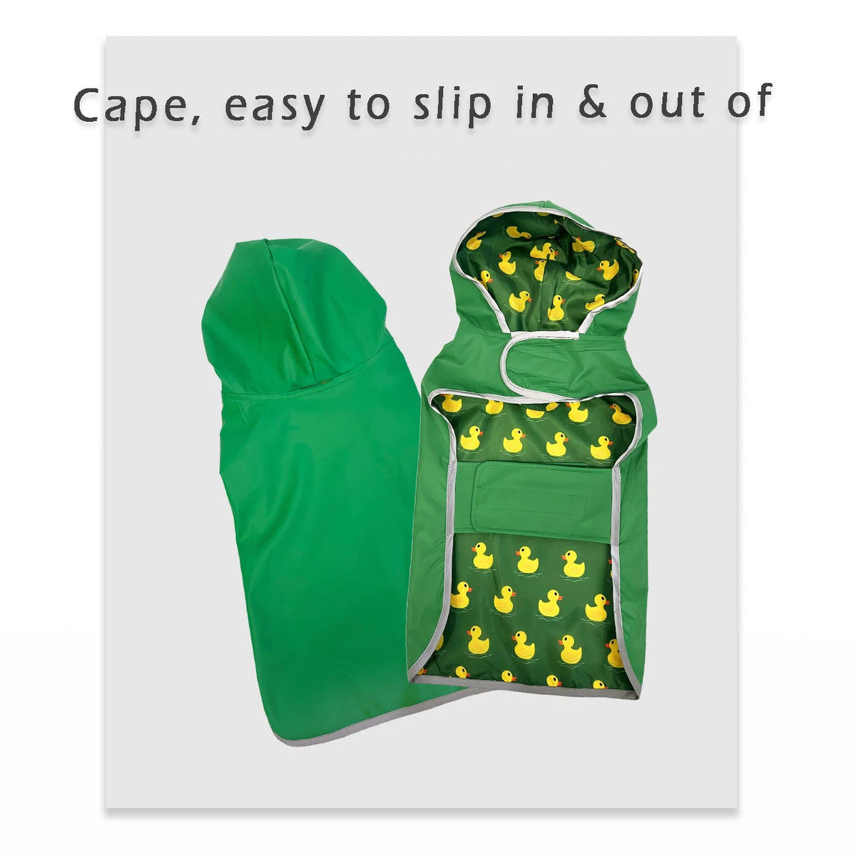 Yellow Dog Raincoat – Double-Layer Waterproof Pet Rain Jacket