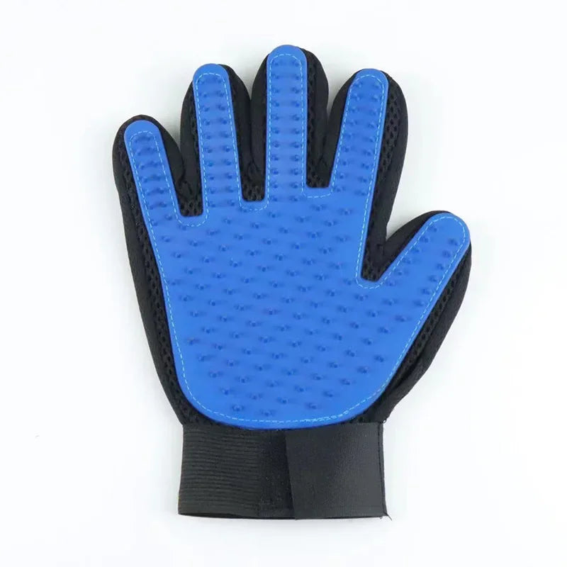 Pet Grooming Glove for Dogs & Cats – Gentle Deshedding Hair Remover Mitt