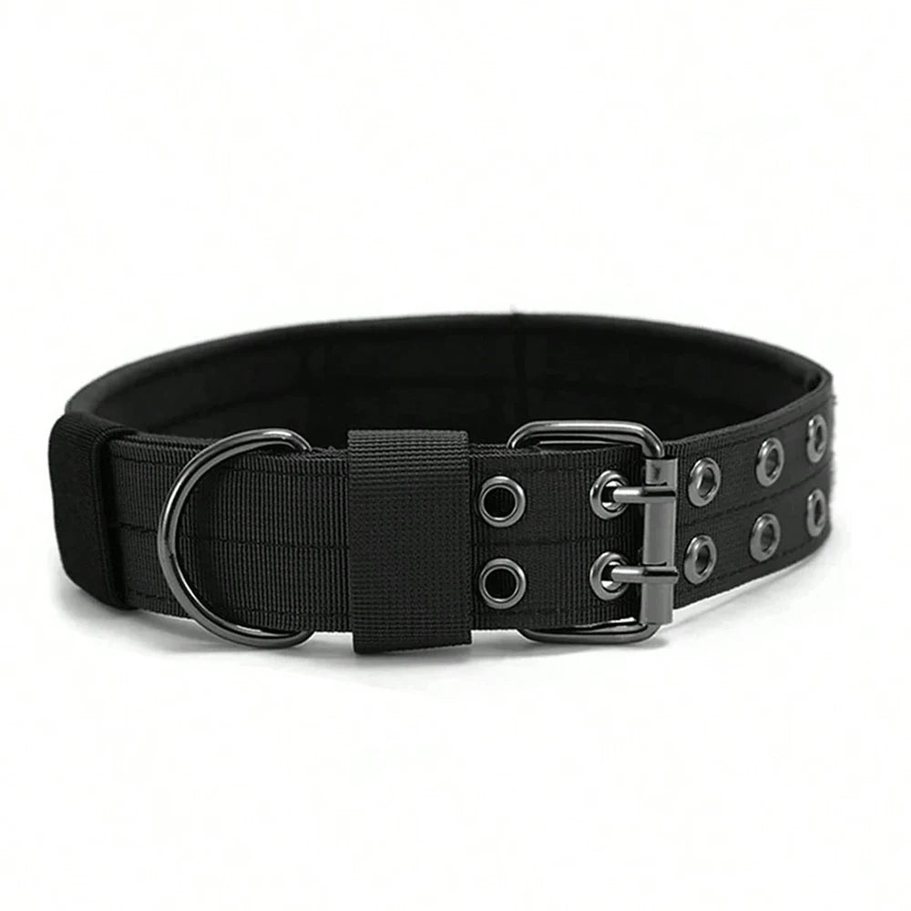 Tactical Dog Collar – Heavy-Duty Nylon Collar for Medium/Large Dogs