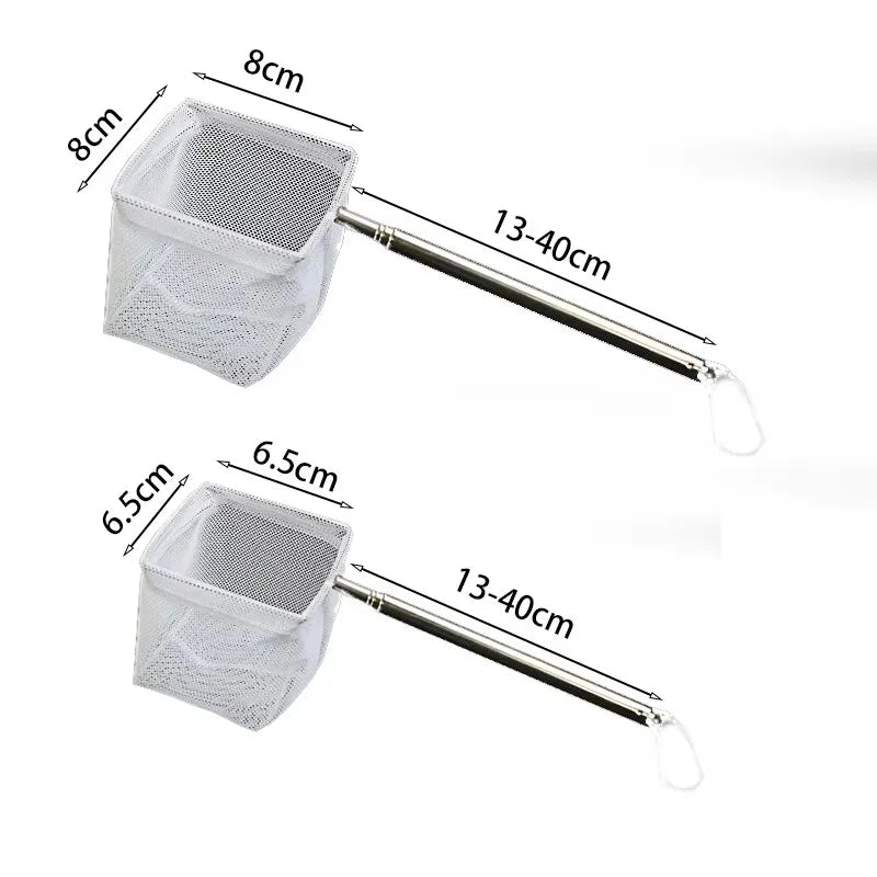 Stainless Steel Aquarium Fish Net – Retractable Fine Mesh Net