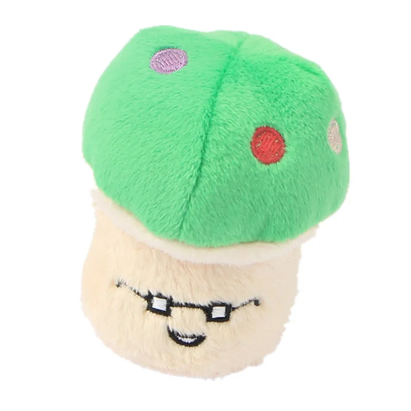 Squeaky Plush Food Dog Toys – Banana, Bone & Vegetable Chew Toys