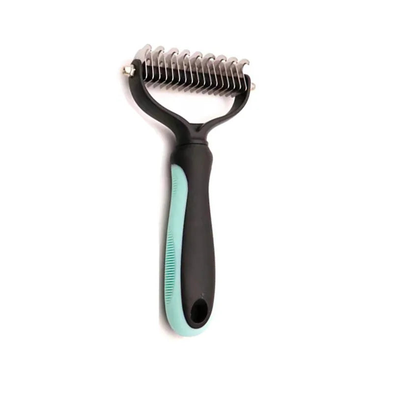 Pet Deshedding Brush – Dematting Knot Cutter Comb for Dogs & Cats