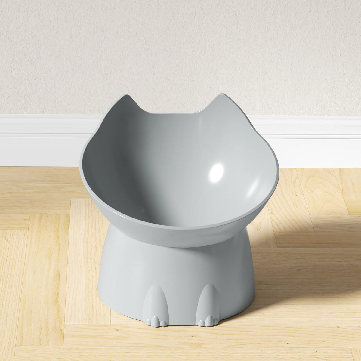 Elevated Cat Bowl – Anti-Tip Raised Tilted Food Dish Neck Protection