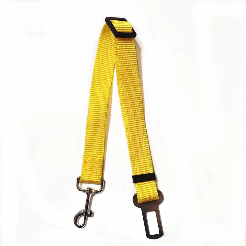 Dog Car Seat Belt – Adjustable Pet Travel Safety Harness Lead