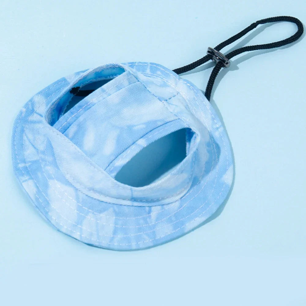 Dog Baseball Cap with Ear Holes – Adjustable Pet Sun Hat Small/Medium