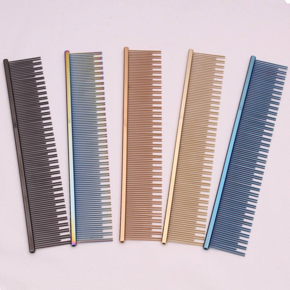 Aluminium Pet Grooming Comb – Professional Dog & Cat Detangler