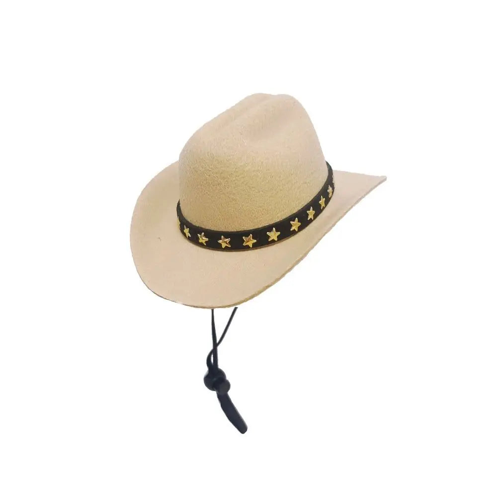Dog Cowboy Hat – Adjustable Pet Sun Hat for Dogs & Cats