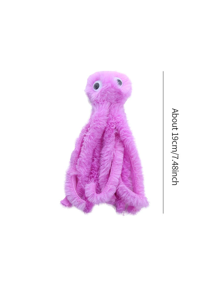Plush Octopus Cat Toy – Soft Interactive Chew Toy