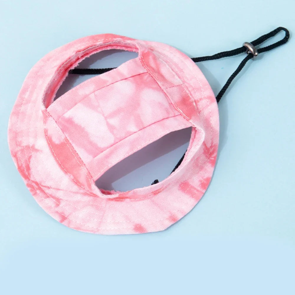 Dog Baseball Cap with Ear Holes – Adjustable Pet Sun Hat Small/Medium
