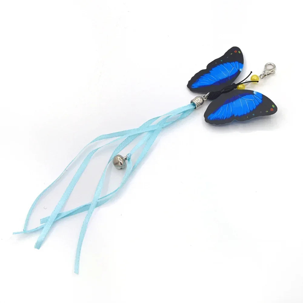 Cat Feather Toy Refills – Replacement Bird, Worm & Ball Teaser Heads