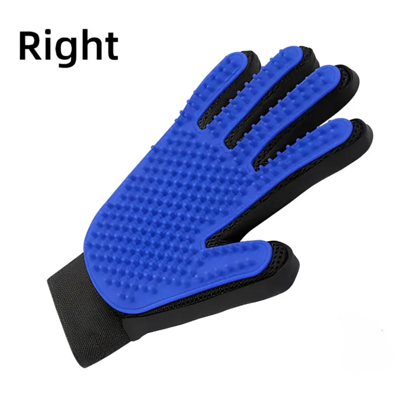 Pet Grooming Glove Brush – Dog & Cat Deshedding Massage Hair Remover