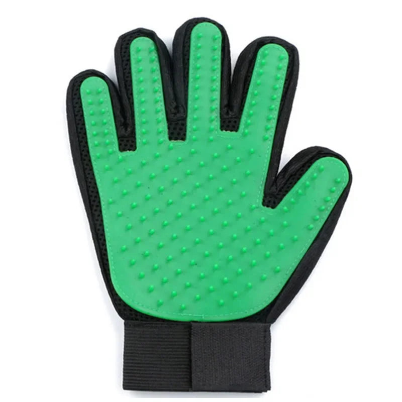 Pet Grooming Glove for Dogs & Cats – Gentle Deshedding Hair Remover Mitt