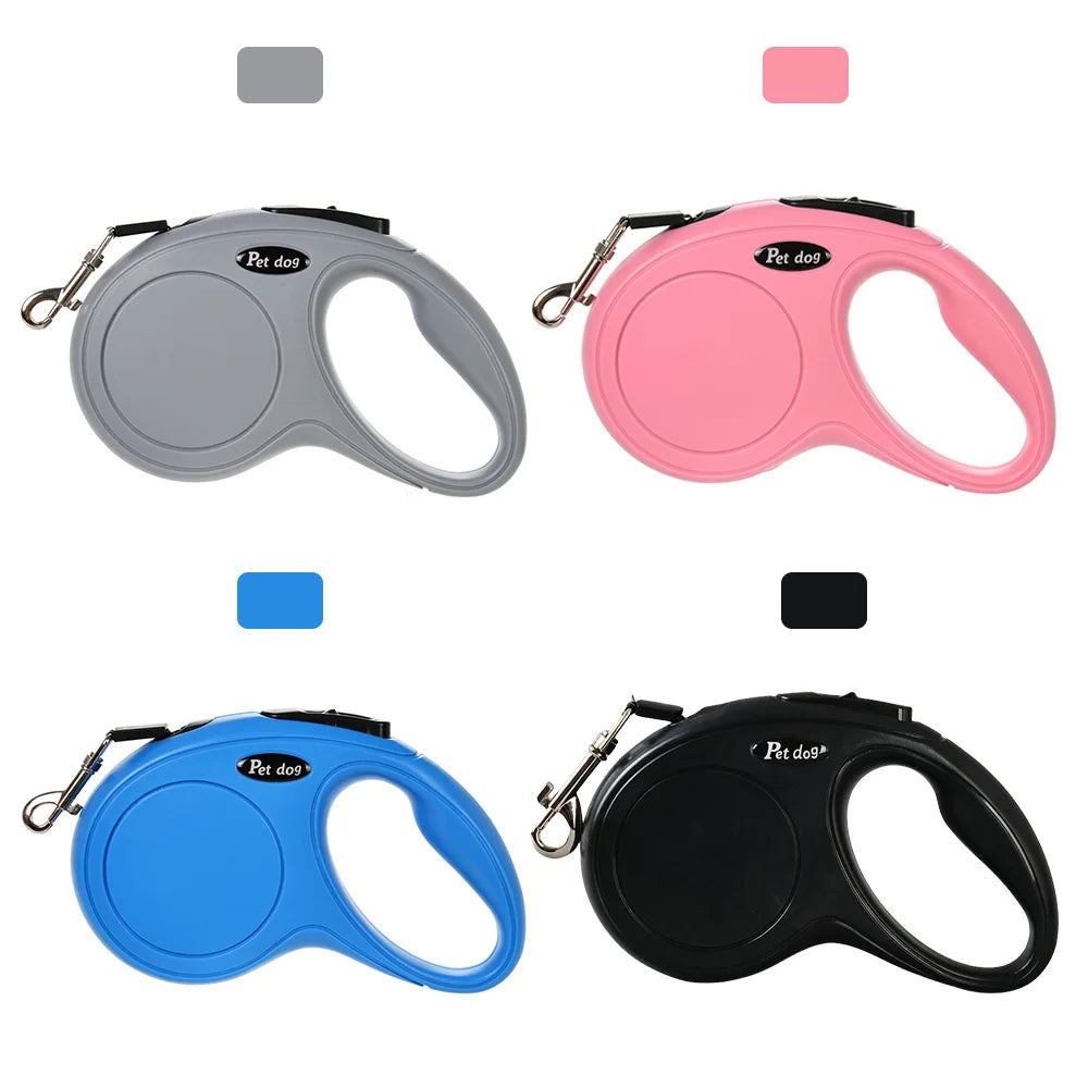 3m/5m Retractable Dog Leash – Strong Nylon Lead Small/Medium Dogs