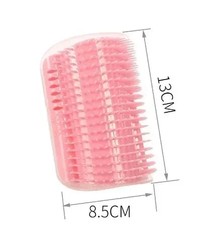 Wall Corner Cat Self Groomer – Massage Brush & Scratcher