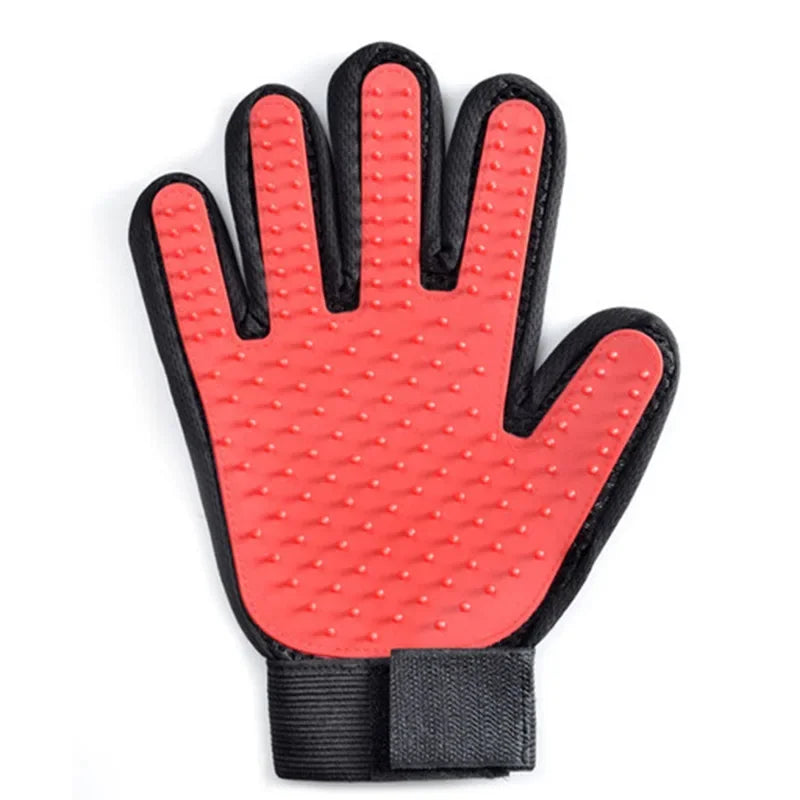 Pet Grooming Glove for Dogs & Cats – Gentle Deshedding Hair Remover Mitt
