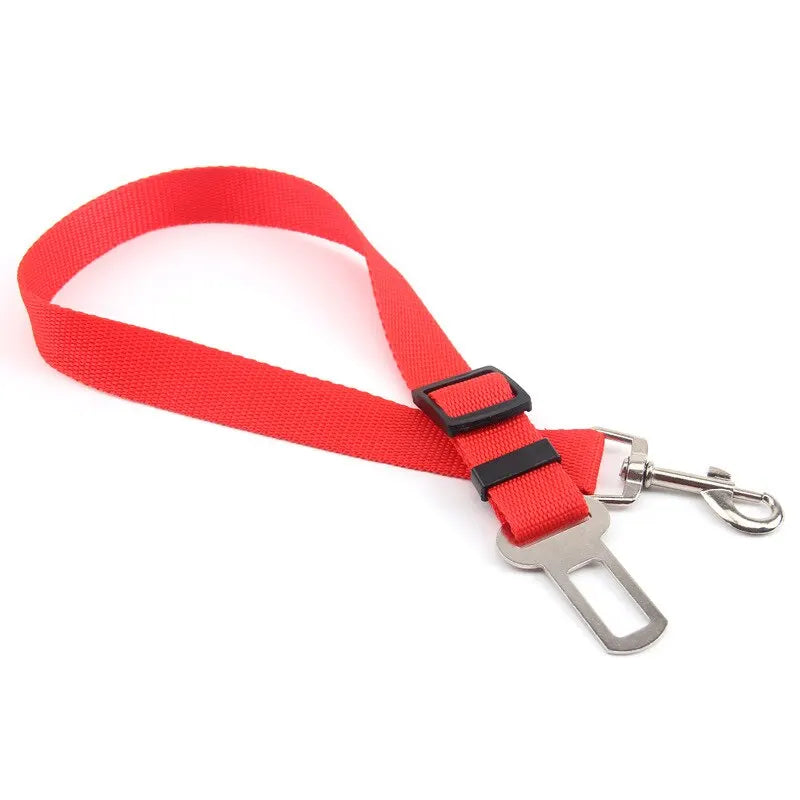 Dog Car Seat Belt – Adjustable Pet Travel Safety Harness Lead
