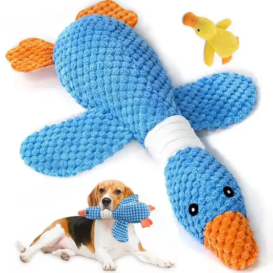 Tough Squeaky Plush Dog Toy – For Aggressive Chewers, Dogs & Cats