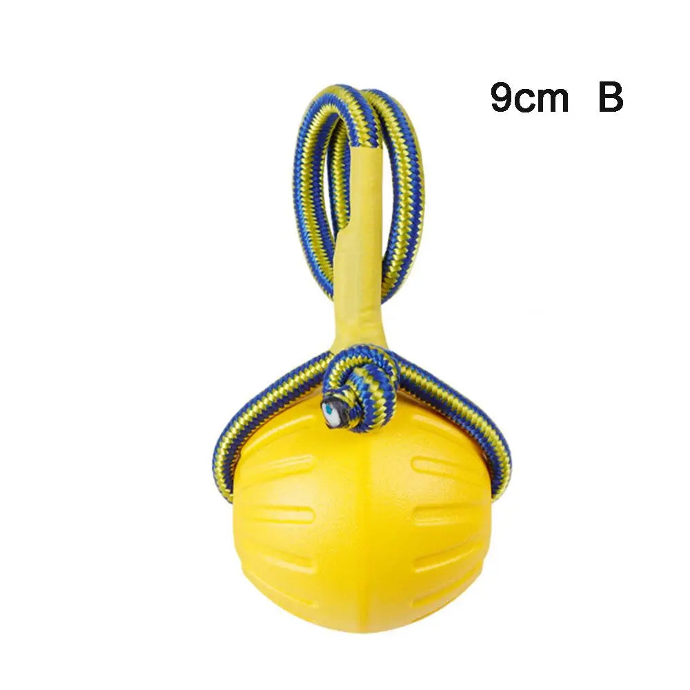 Yellow Rubber Dog Ball 7/9cm – Tough Fetch & Chew Ball