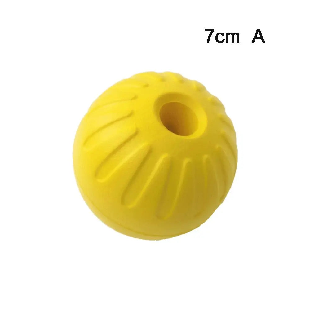 Yellow Rubber Dog Ball 7/9cm – Tough Fetch & Chew Ball
