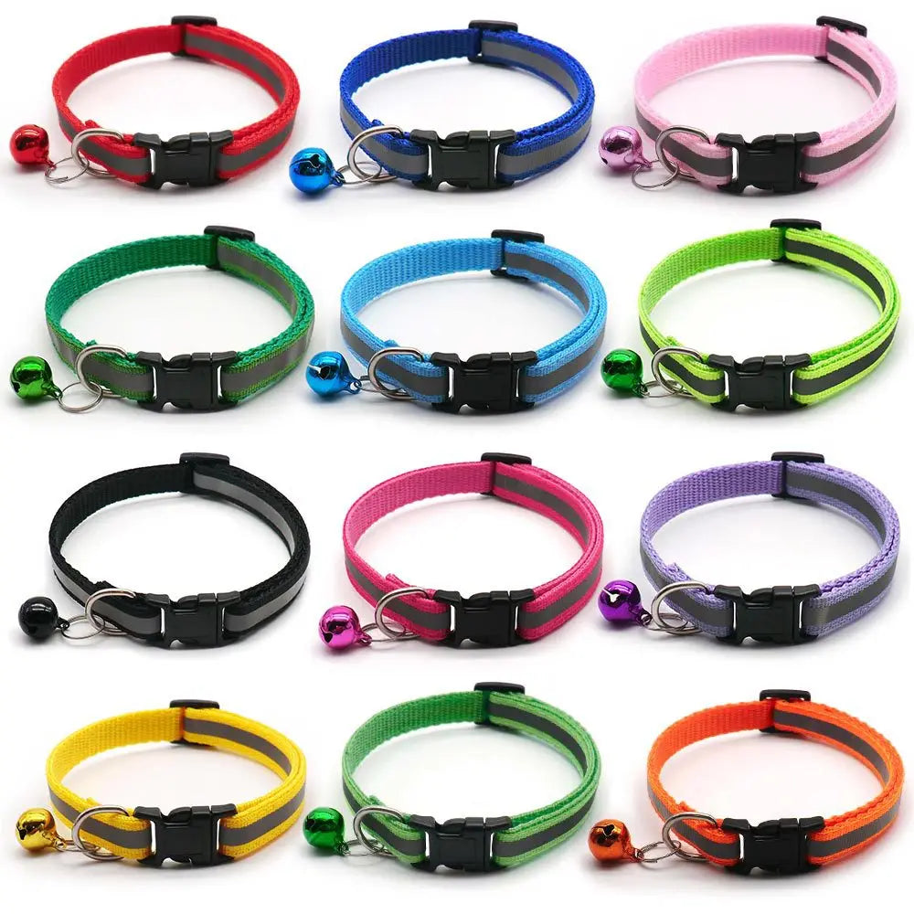 Reflective Cat Collars with Bells 2 Pack – Small Dogs & Cats