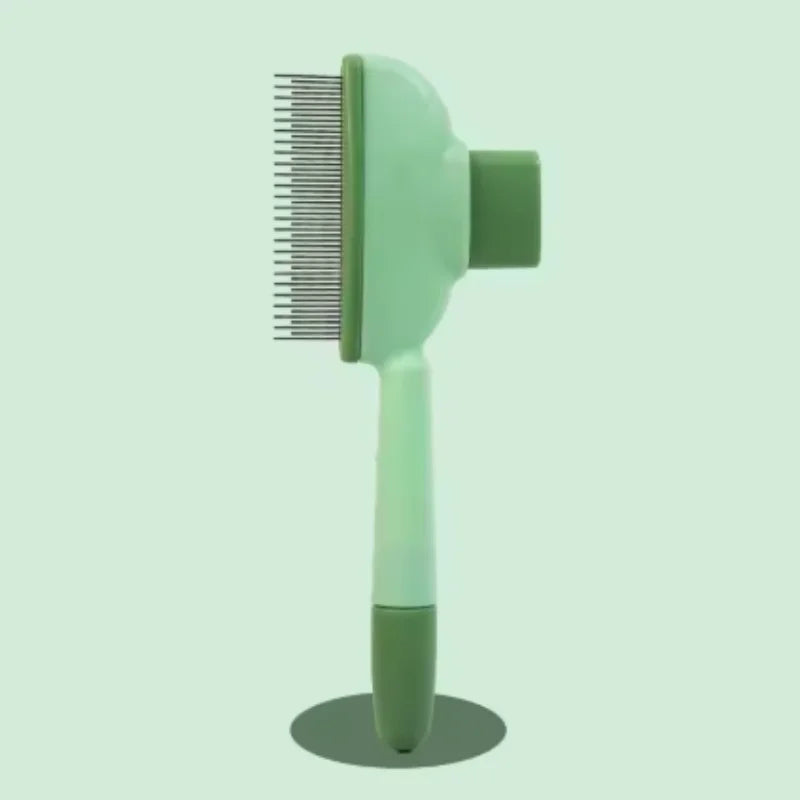 Self-Cleaning Dog Comb – One-Button Pet Hair Remover Brush