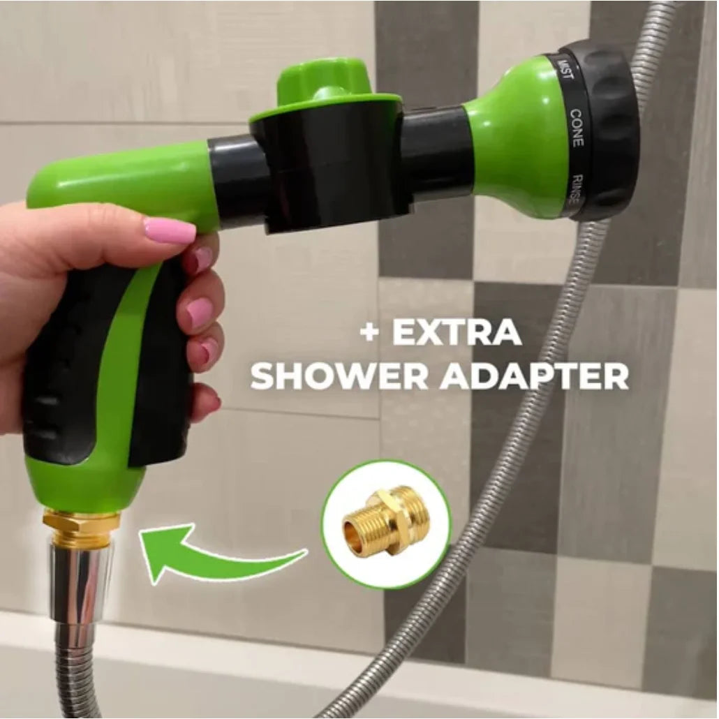 Dog Shower Sprayer Hose Nozzle – 3-Mode Pet Bath Wash Foam Sprayer