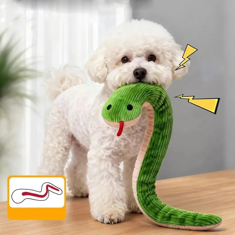 16.5" Plush Snake Cat Kicker Toy – Interactive Toy for Cats & Dogs