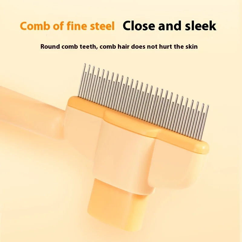 Dog Hair Remover Brush – Long Hair Grooming & Bath Comb for Pets