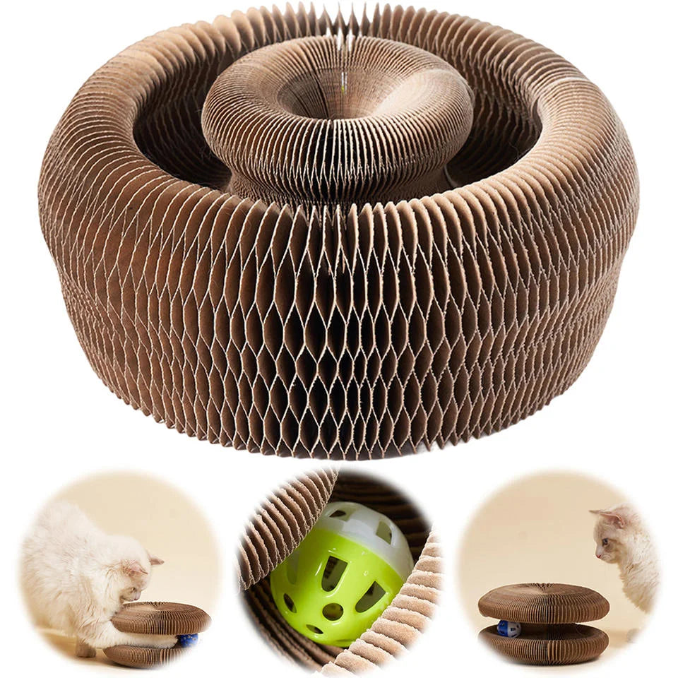 Accordion Cat Scratcher – Corrugated Cardboard Scratching Board