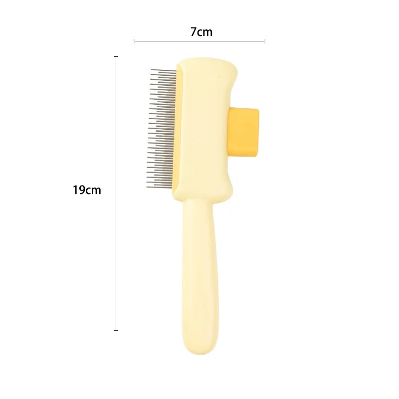 Self-Cleaning Dog Comb – One-Button Pet Hair Remover Brush