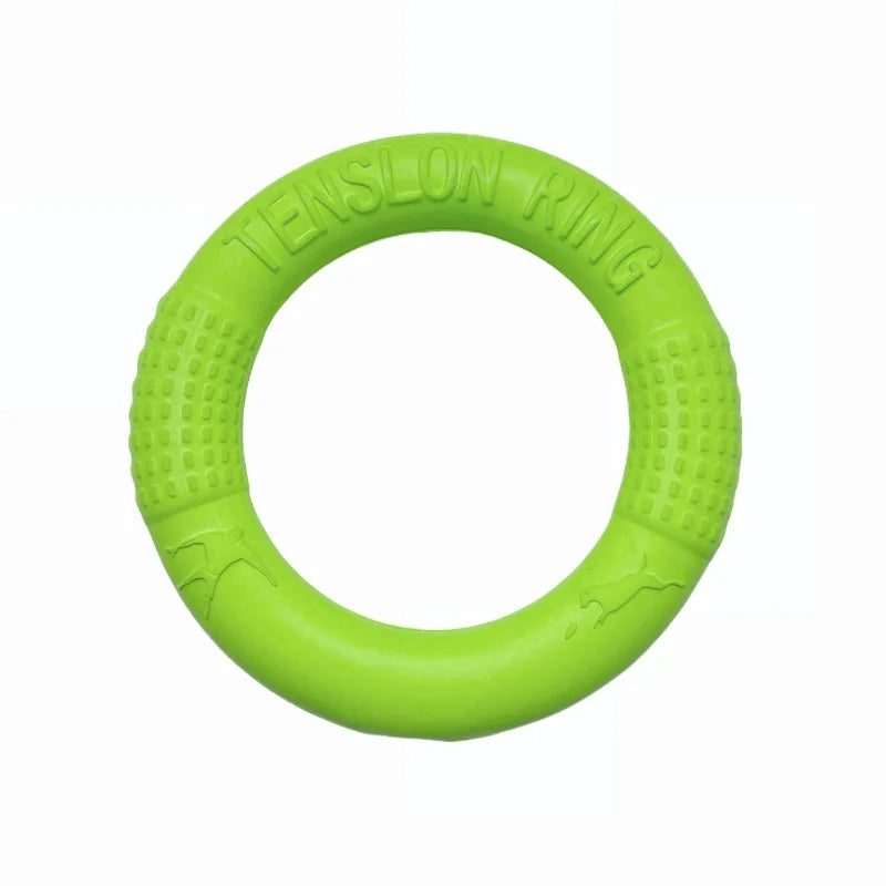 Floating EVA Dog Flying Disc & Tug Ring – Chew-Resistant Fetch Toy