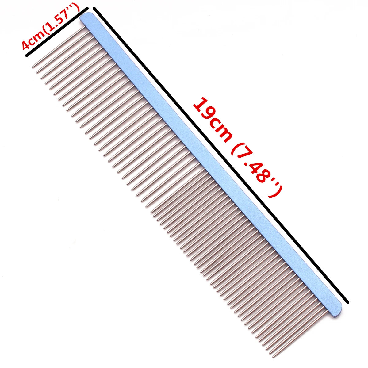 Aluminium Pet Grooming Comb – Professional Dog & Cat Detangler