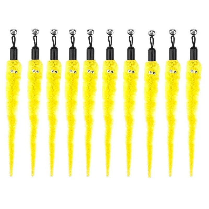 Cat Feather Toy Refills – Replacement Bird, Worm & Ball Teaser Heads