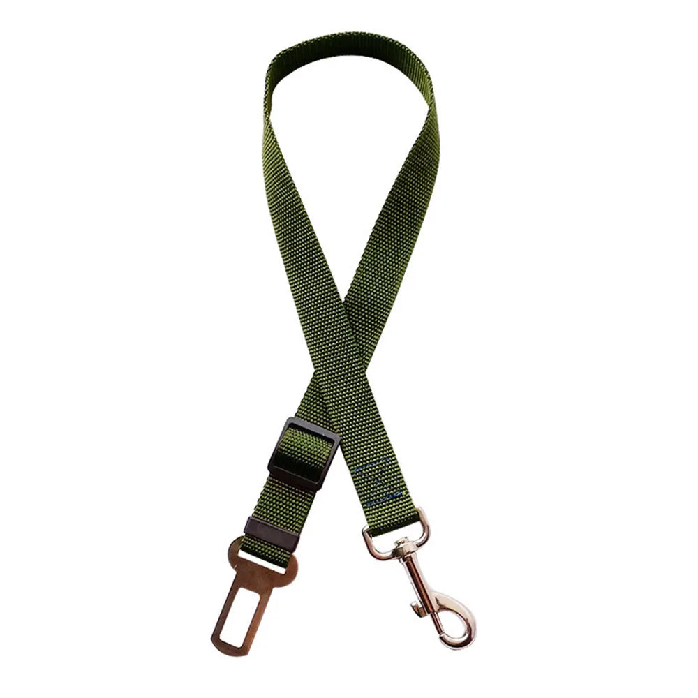 Dog Car Seat Belt Harness – Reflective Elastic Travel Safety Lead