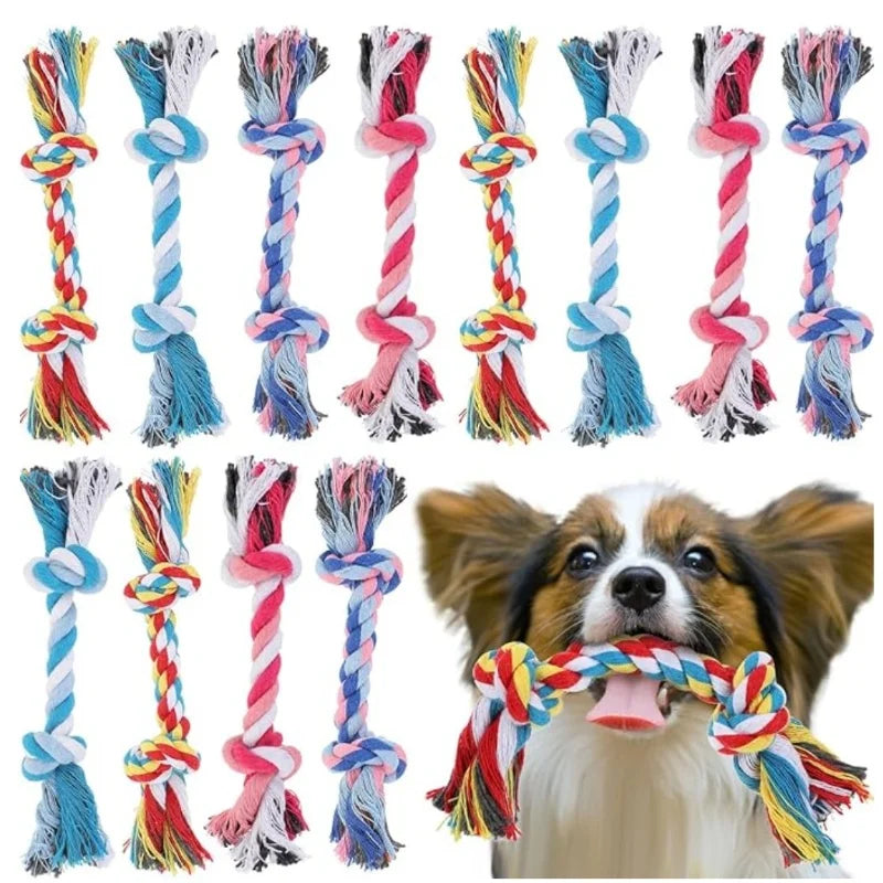Double Knot Rope Dog Toy – Bite-Resistant Cotton Chew Toy
