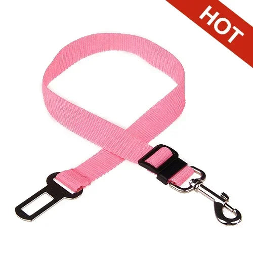 Adjustable Dog Car Seat Belt – Pet Vehicle Safety Lead Clip