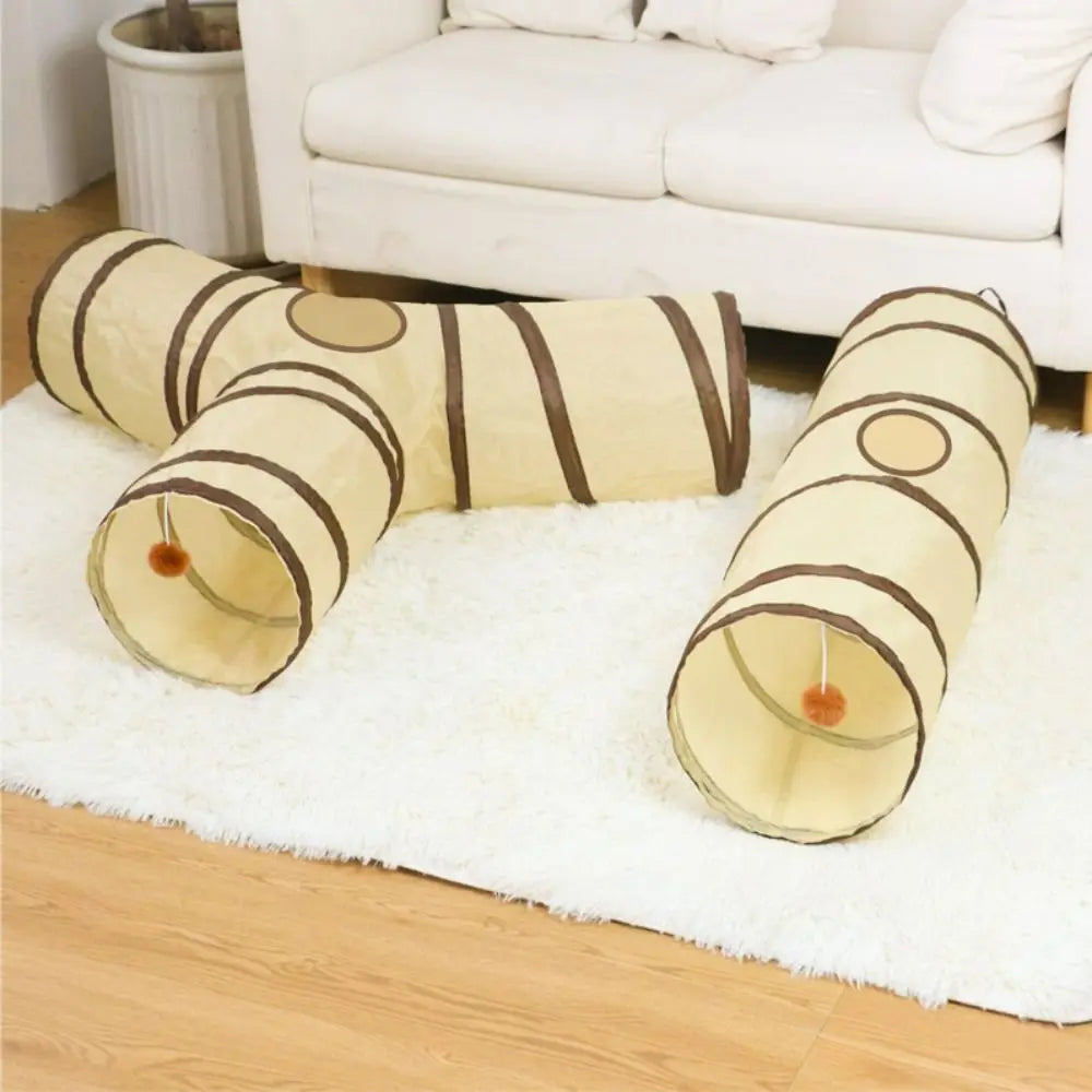 Foldable Cat Tunnel Tube – Breathable Play Tunnel for Cats