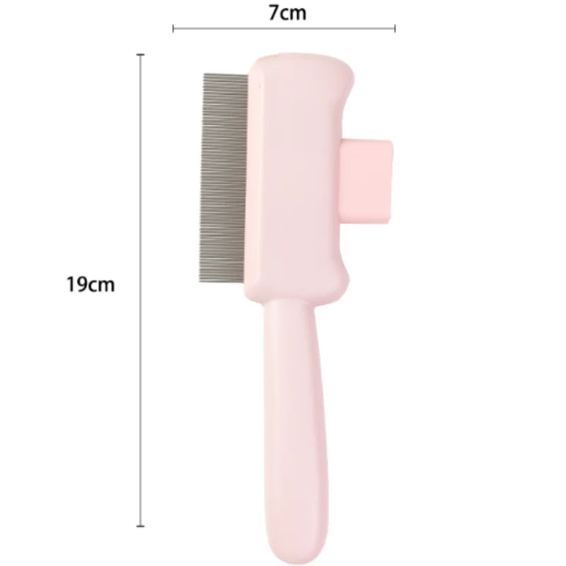 Self-Cleaning Dog Comb – One-Button Pet Hair Remover Brush