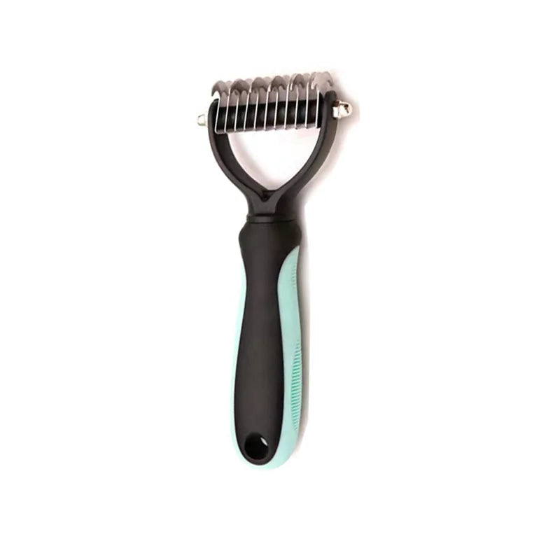 Pet Deshedding Brush – Dematting Knot Cutter Comb for Dogs & Cats