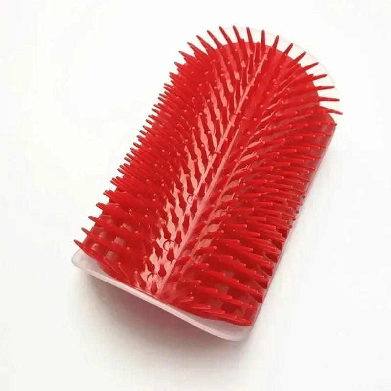 Wall Corner Cat Self Groomer – Massage Brush & Scratcher