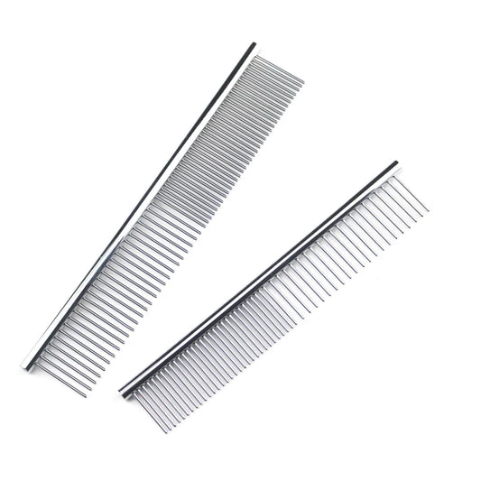 Stainless Steel Dog Comb – Long Thick Hair Dematting Comb 16/19cm
