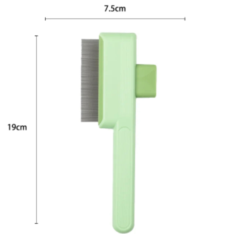 Self-Cleaning Dog Comb – One-Button Pet Hair Remover Brush
