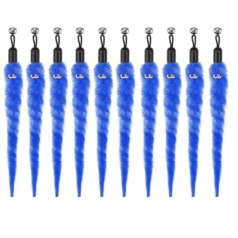 Cat Feather Toy Refills – Replacement Bird, Worm & Ball Teaser Heads