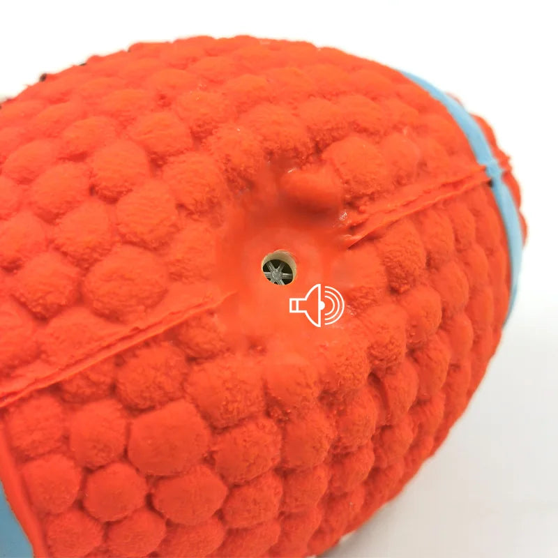 Natural Latex Squeaky Dog Balls – Interactive Chew Toy