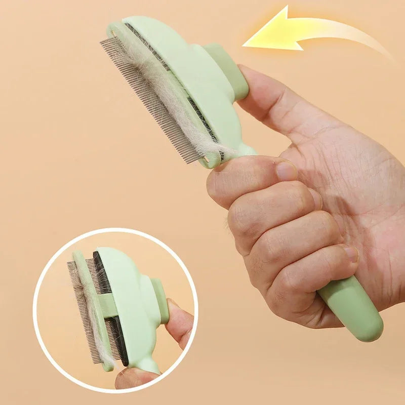 Pet Hair Removal Comb – Dog & Cat Grooming Cleaning Brush