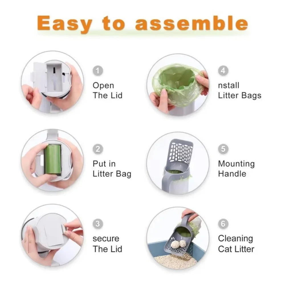 Cat Litter Scoop Shovel – Fine Filter Litter Cleaning Scoop