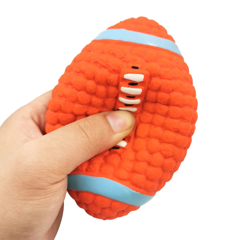 Natural Latex Squeaky Dog Balls – Interactive Chew Toy