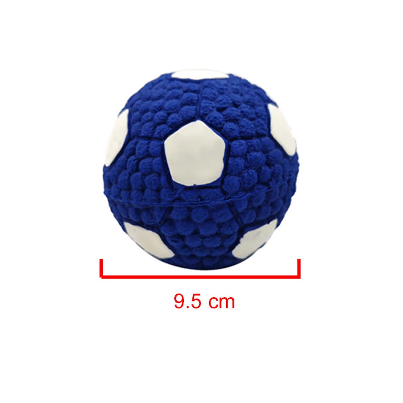 Natural Latex Squeaky Dog Balls – Interactive Chew Toy